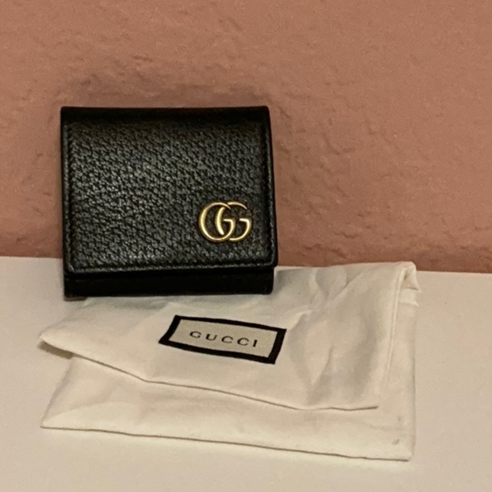 Gucci Black Leather Micro Wallet
